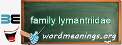 WordMeaning blackboard for family lymantriidae